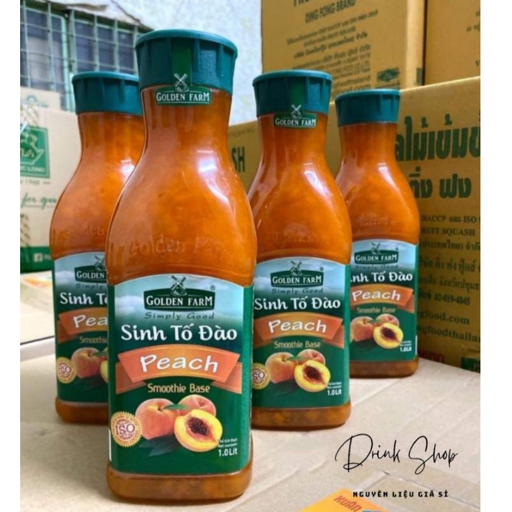 Sinh Tố Golden Farm Đào 1 Lít (1000ml)