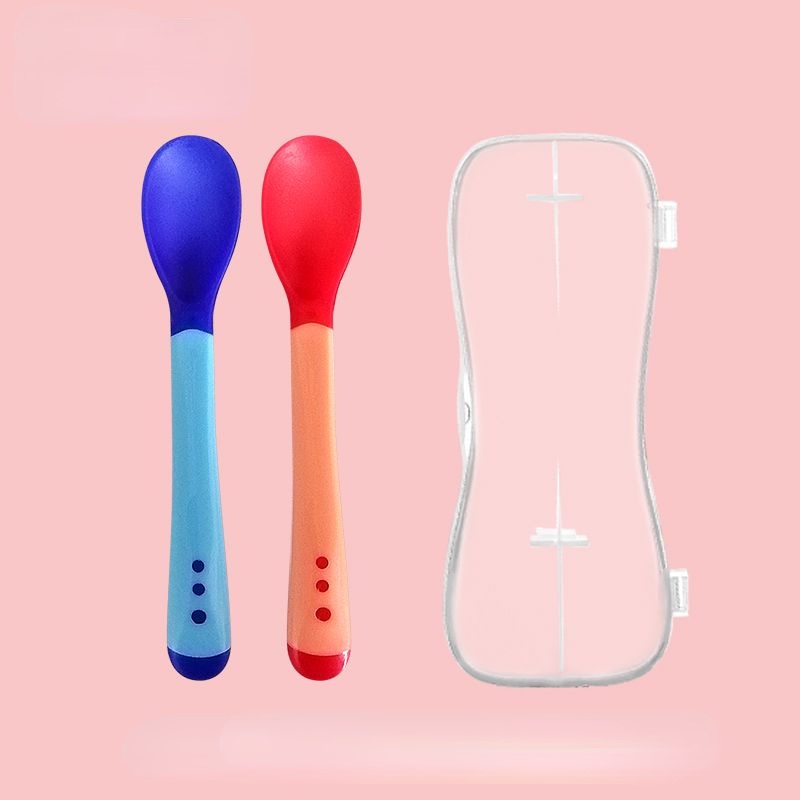 Muỗng Ăn Dặm Bằng Silicon Mềm Chịu Nhiệt Độ Cao Chống Bỏng Cho Bé Sơ Sinh