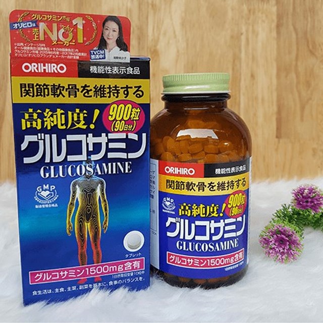 Viên bổ xương khớp Glucosamine Orihiro 1500mg Nhật Bản 900 viên date 2022