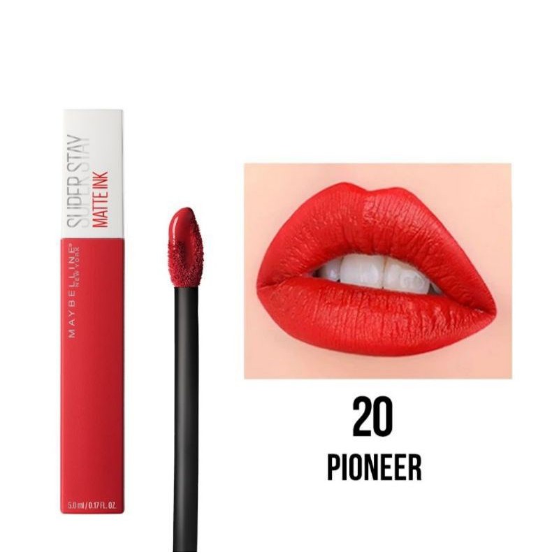 (Màu 20 pioneer ) Son Kem Lì 16h Lâu Trôi Maybelline New York Super Stay Matte Ink City Edition Lipstick 5ml | BigBuy360 - bigbuy360.vn