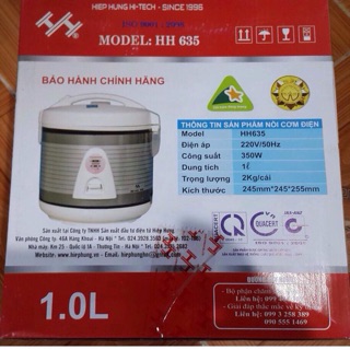 Nồi cơm điện hiệp hưng 1 lít