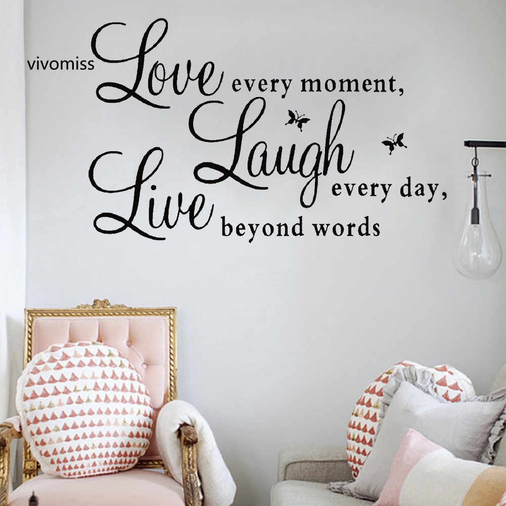 Vs Vs❀ Decal Dán Tường Hình Chữ Love Và Bướm