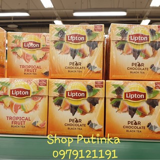 [Hàng có sẵn] Trà đen Lipton Nga nhiều vị (hộp 20 túi nhỏ)