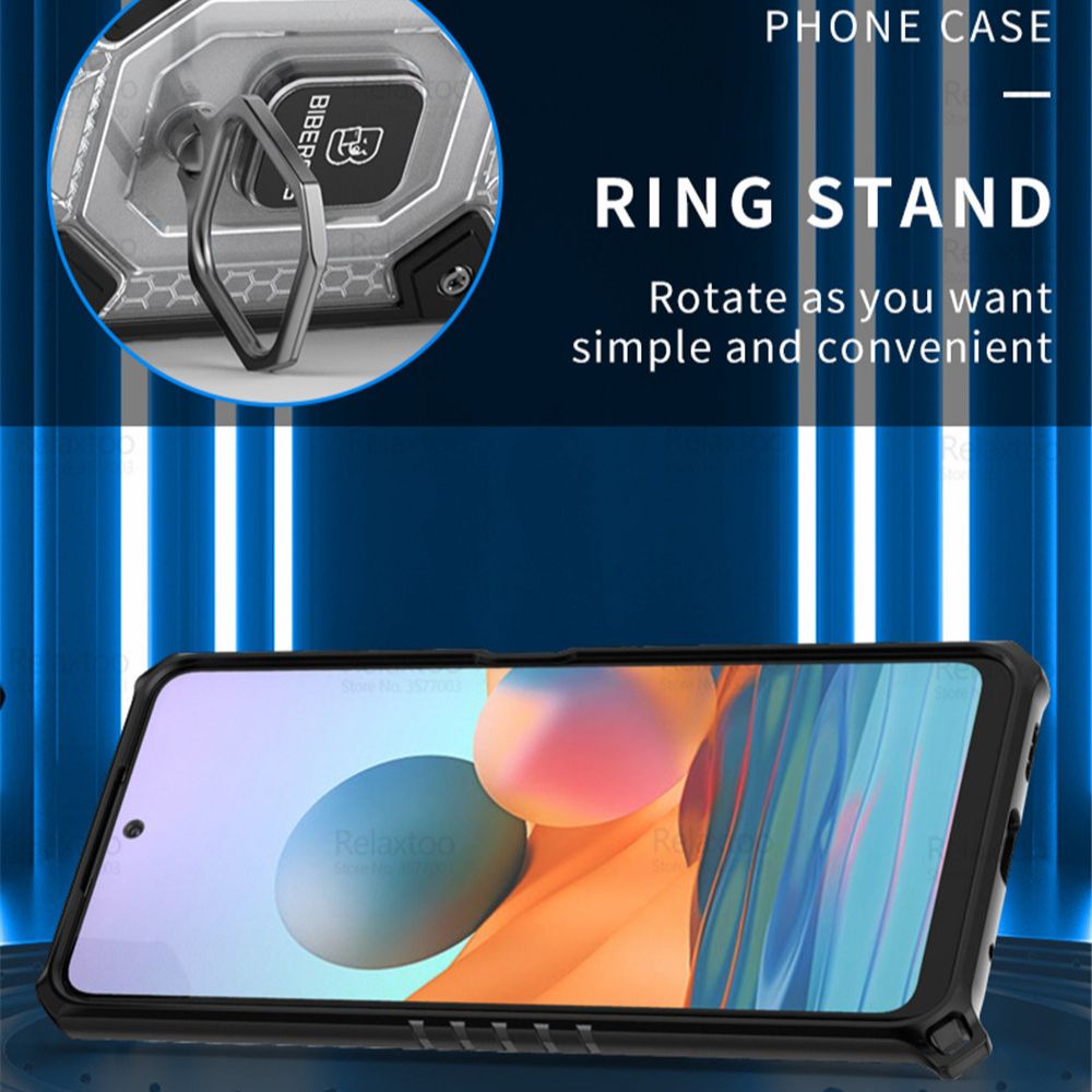Ốp điện thoại kiểu áo giáp chống sốc có nhẫn đỡ nam châm cho Xiaomi Redmi Note 10 Pro 10s Note10 4g 5g Redmi Not 10pro