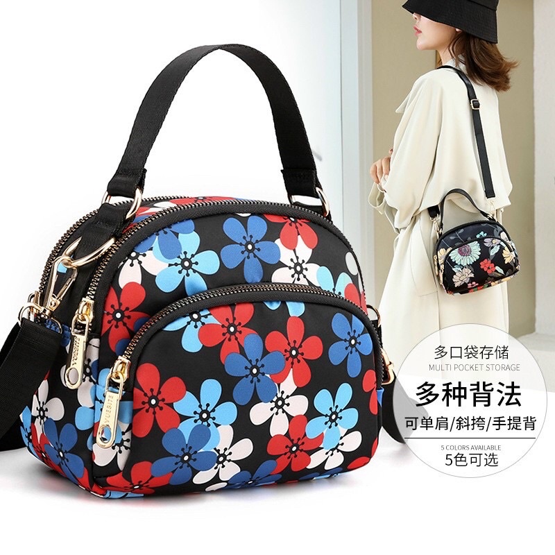 Túi Xách Nữ Vải Dù Đeo Chéo Cao Cấp Khoá Đẹp Rẻ Làm Công Sở Đi Chợ Thời Trang Trung Niên Nữ - A&ESHOP 88888