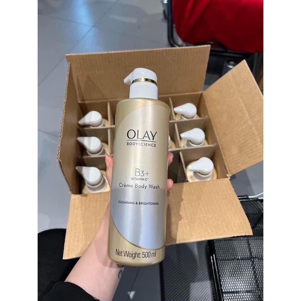 Sữa Tắm OLAY B3+ Siêu Dưỡng Trắng Da, Cấp Ẩm Và Đàn Hồi Cho Da - Chai 500ml Dr.MaiLe