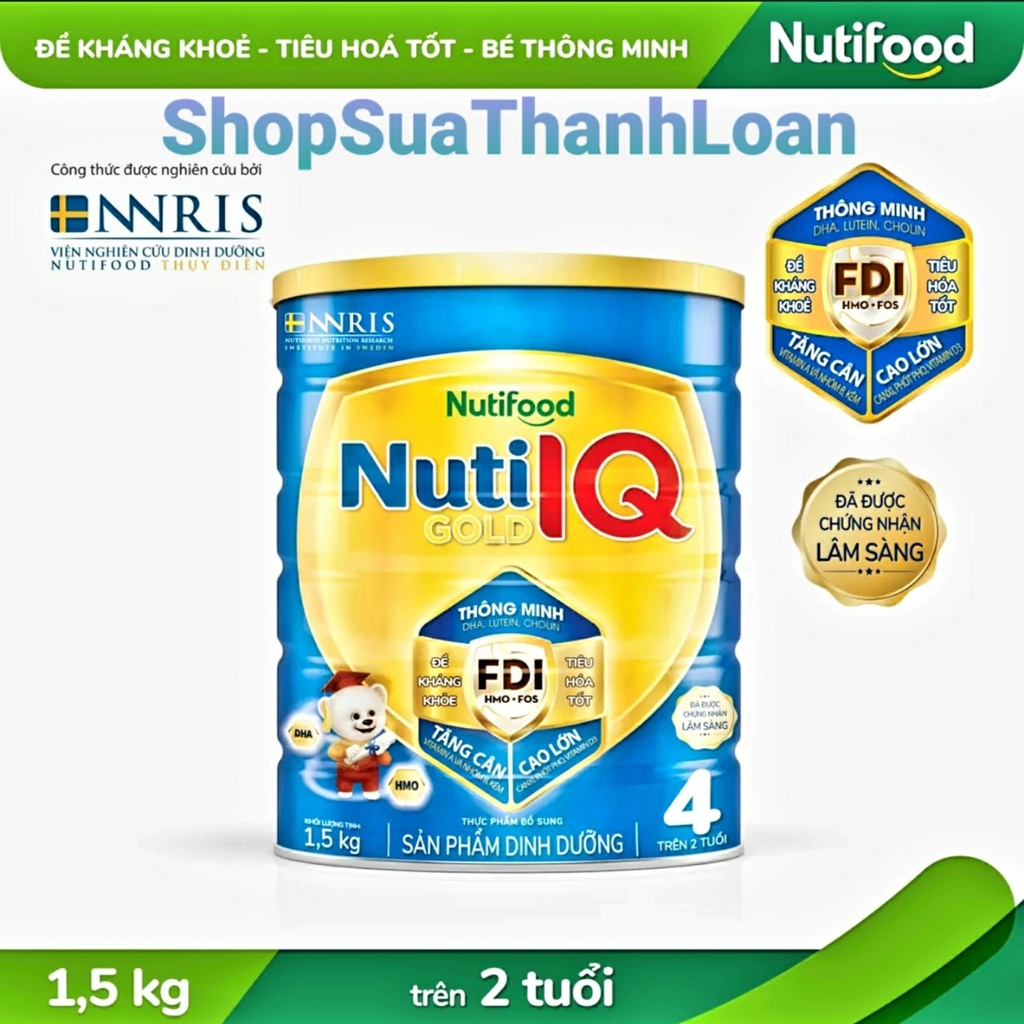 [HSD T11-2023] Sữa Bột Nuti IQ Gold 4 - Hộp 1.5kg