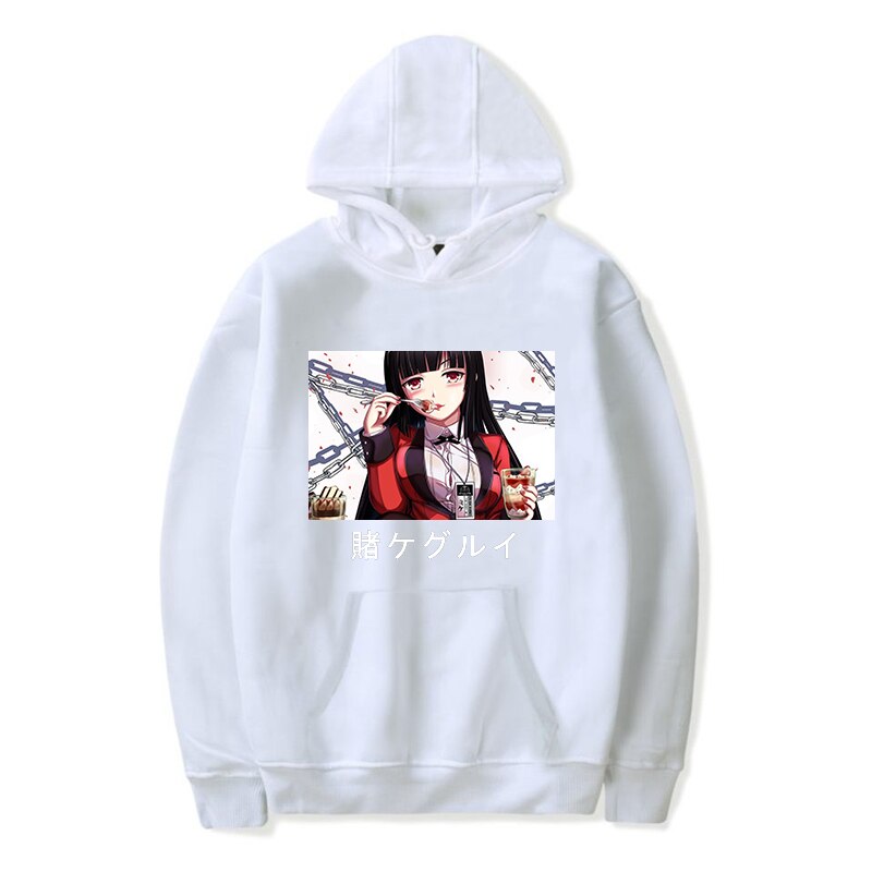 Winter Kakegurui Oversized Cool Sweatshirt Men And Women Hoodies Harajuku Warm Fashion Pullover Womens Korean Long Sleeve Style