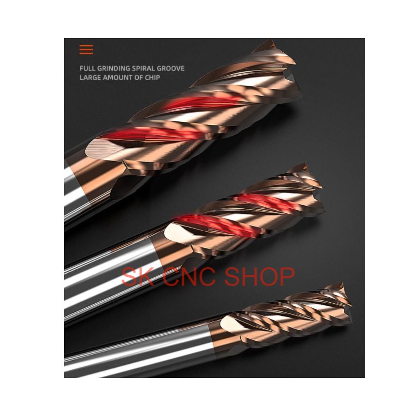 Mũi dao phay Kim loại 4 ME - ENDMILL - HRC55 - SK CNC SHOP