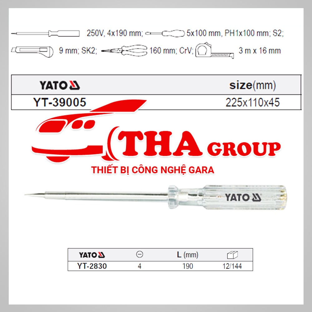 Bộ dụng cụ sửa chữa 6 chi tiết Yato YT-39005