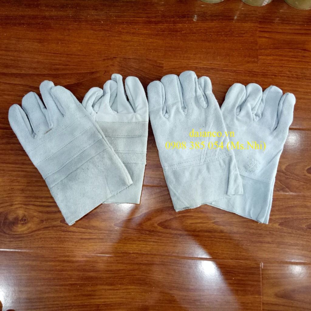 GĂNG TAY DA HÀN 1 LỚP NGẮN TAY- CHỐNG TIA LỬA, CHỐNG NÓNG- HÌNH THẬT