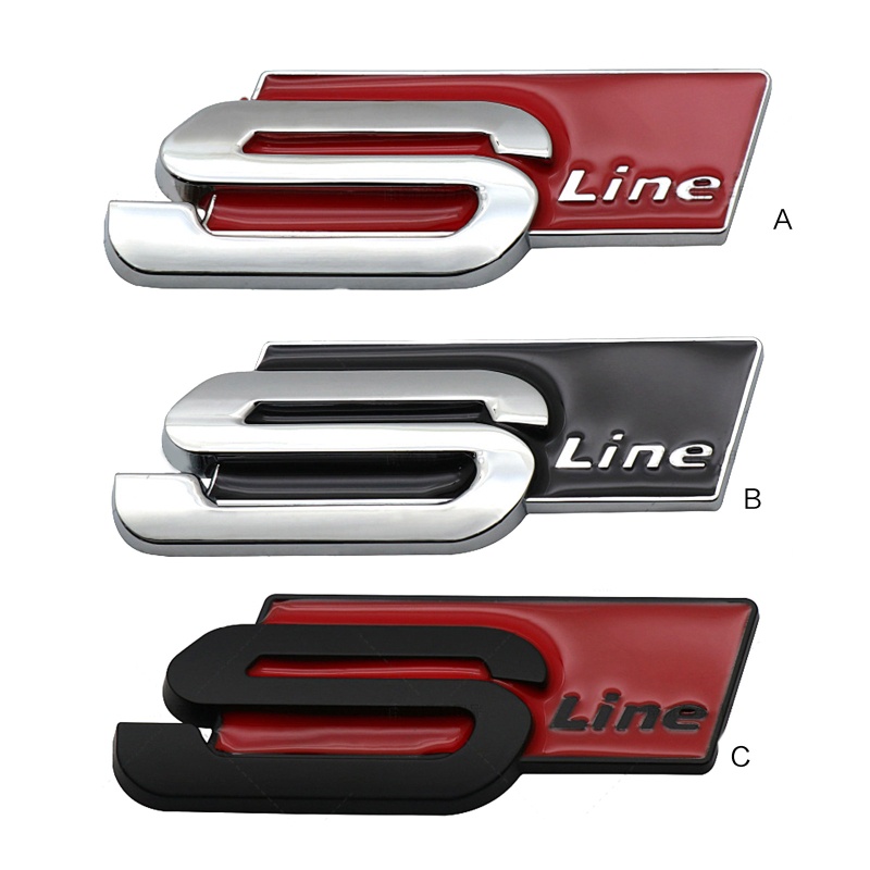 Miếng Dán Kim Loại 3D Trang Trí Xe Hơi A6 A7 A8 Q2 Q3 Q5 Q7 Q8