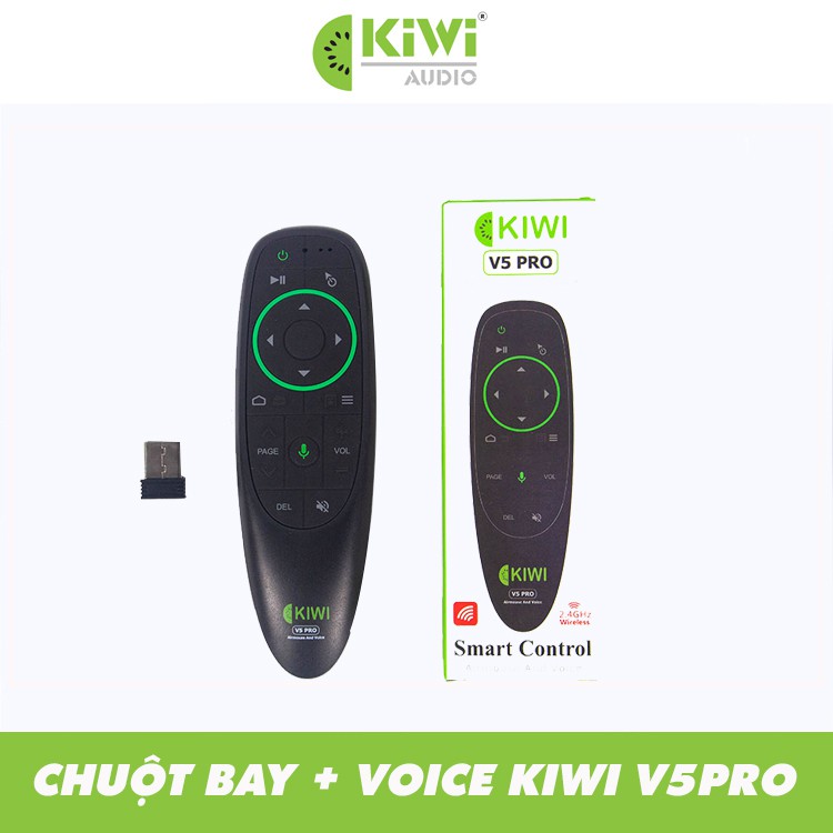 Chuột bay kèm điều khiển giọng nói Kiwi V5 Pro, hàng chính hãng Kiwi, bảo hành 6 tháng