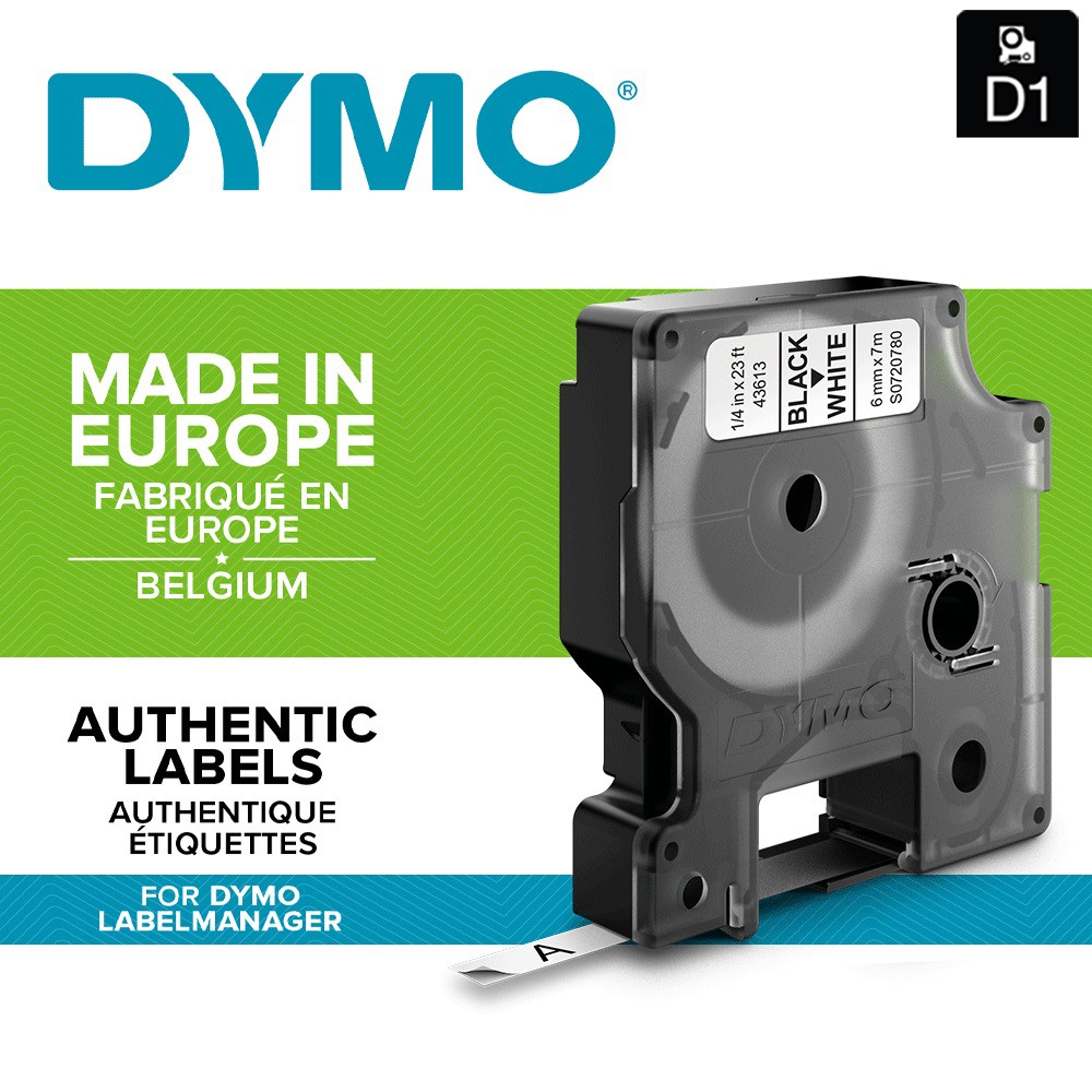Băng nhãn in Dymo  Nylon dẻo dùng cho máy LabelManager