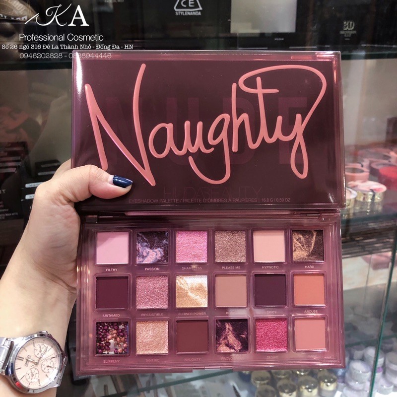 Bảng màu mắt Huda Naughty Nude Eyeshadow Palette