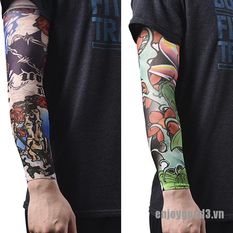 Set 1 / 2 Găng Tay Giả Xăm Hình Xăm Bằng Nylon Cho Nam Nữ Enjoy3