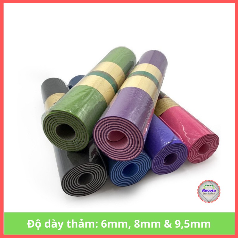 [Lỗi nhỏ - Hàng thanh lý] Thảm tập yoga định tuyến chống trơn trượt 6 8mm, Thảm tập gym tại nhà giá rẻ