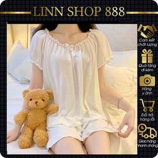 Đồ ngủ nữ lụa cộc tay,pijama nữ lụa,đồ bộ đồ mặc nhà