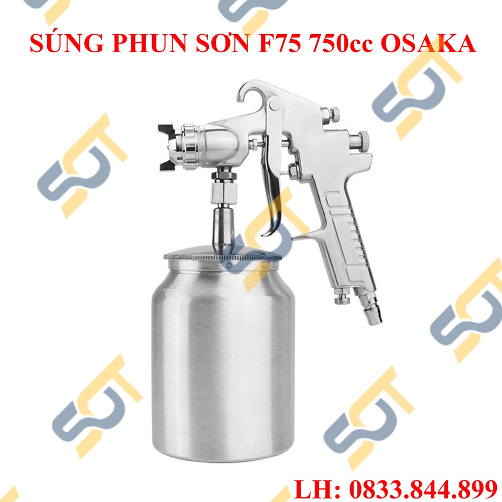 Súng phun sơn F75 750CC OSAKA cầm tay - Chính hãng