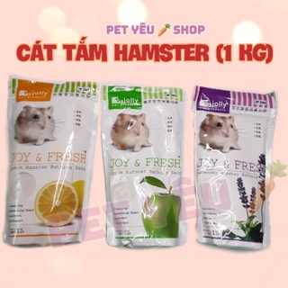 cát tắm.dành cho hamster hương hoa ly (1 ký)🐁🐀
