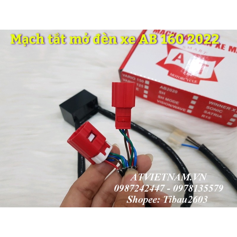 Mạch tắt mở đèn chính xe AB 160 đời 2022