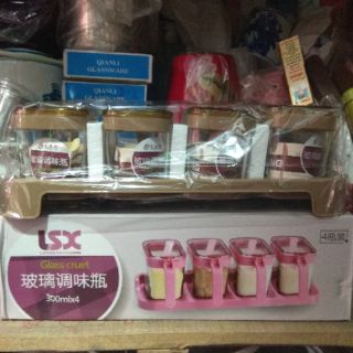 Bộ 4 lọ đựng gia vị