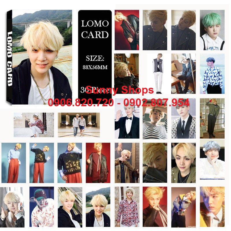 Lomo card hình Suga BTS