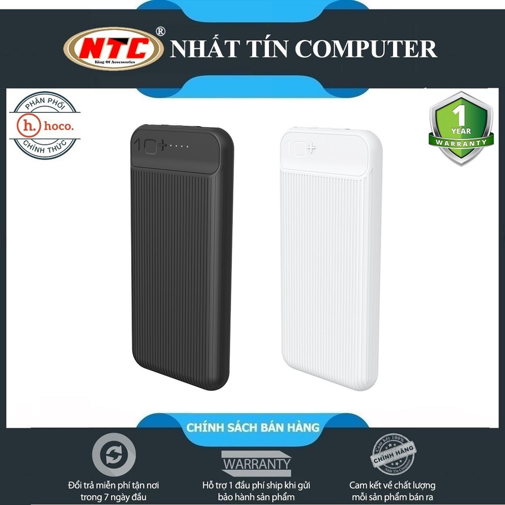 Pin sạc dự phòng Hoco J52 New joy 10000mAh lõi Li-Polymer 2 cổng sạc Input/Output max 2A