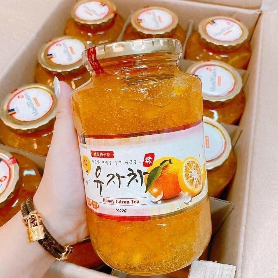 Chanh mật ong Hàn Quốc MasilRaon hũ 1kg - Giúp giảm ho hiệu quả, tăng cường sức khỏe đường hô hấp