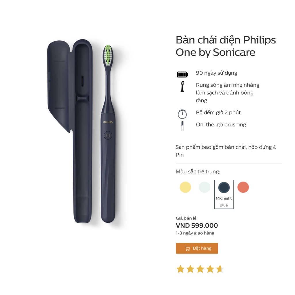 Bàn chải điện Philips One by Sonicare - CHÍNH HÃNG