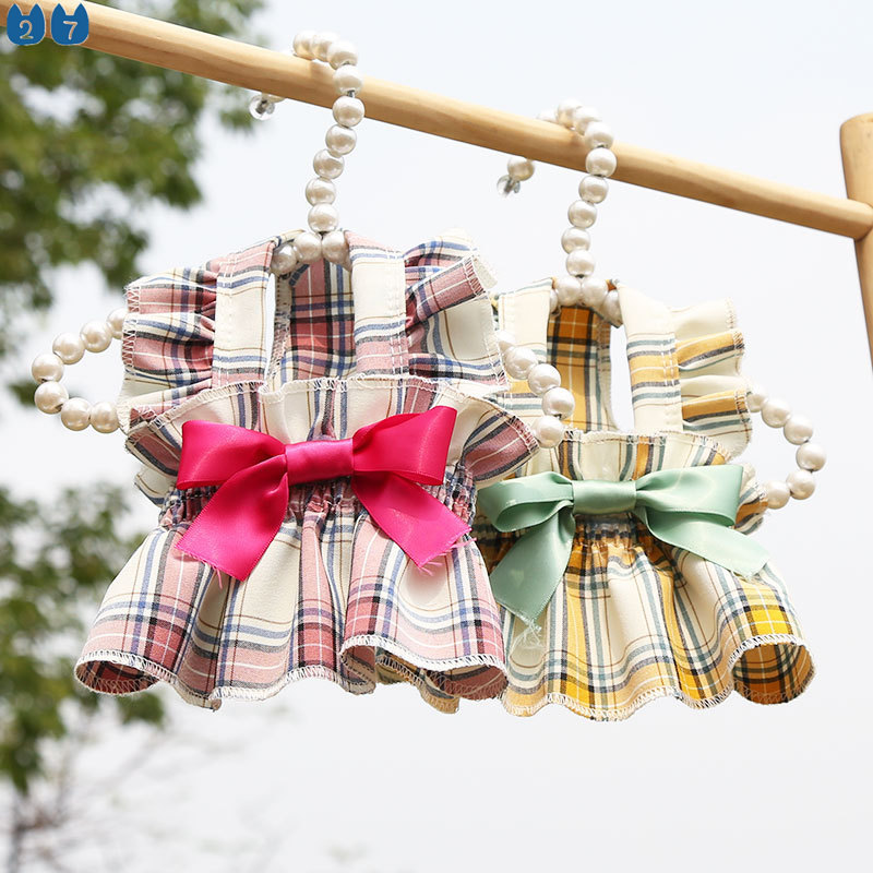 Đầm Họa Tiết Caro Dễ Thương Vừa Vặn Cho Thú Cưng 27