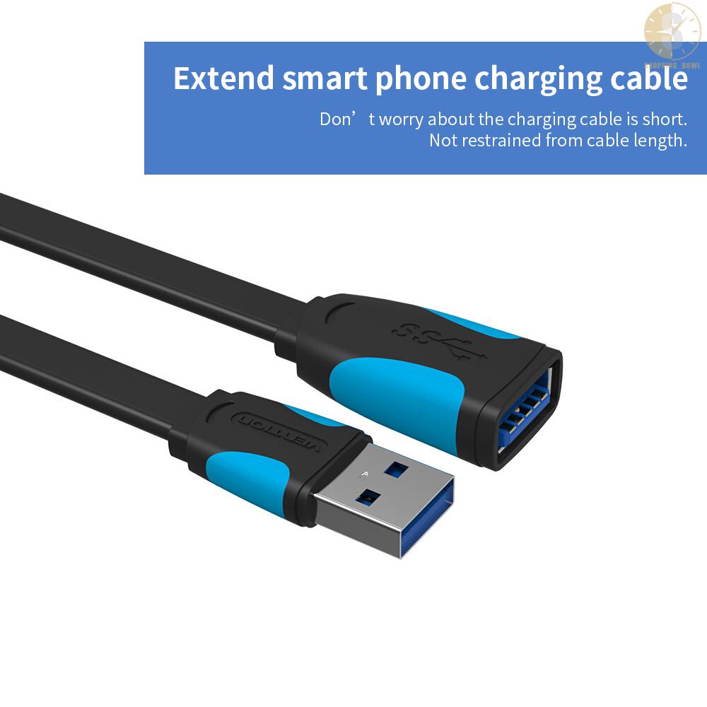 Cáp Mở Rộng Vention Usb 3.0 5gbps Tốc Độ Nhanh 1.5m / 4.92ft Đen | BigBuy360 - bigbuy360.vn