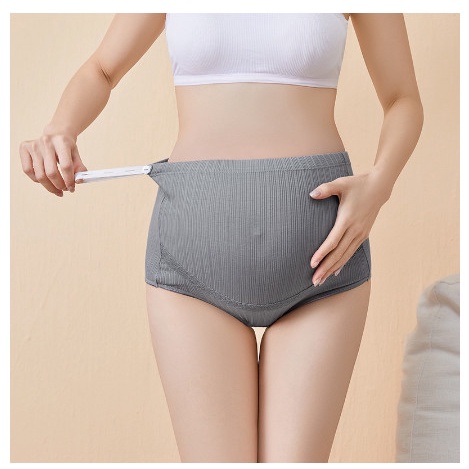 Quần lót bầu cạp cao cotton kháng khuẩn thông hơi cao cấp bigsize nâng đỡ bụng an toàn cho bà bầu QLB86130