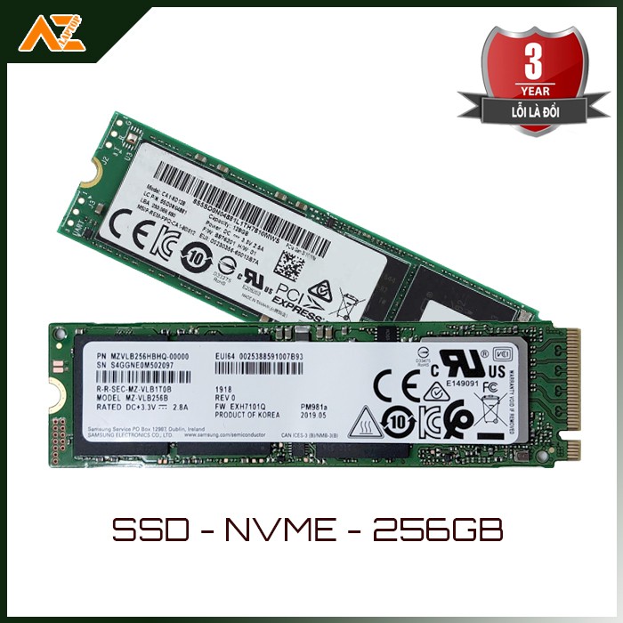 Ổ cứng SSD NVME 256GB Chính hãng BH 3 Năm - 1 đổi 1