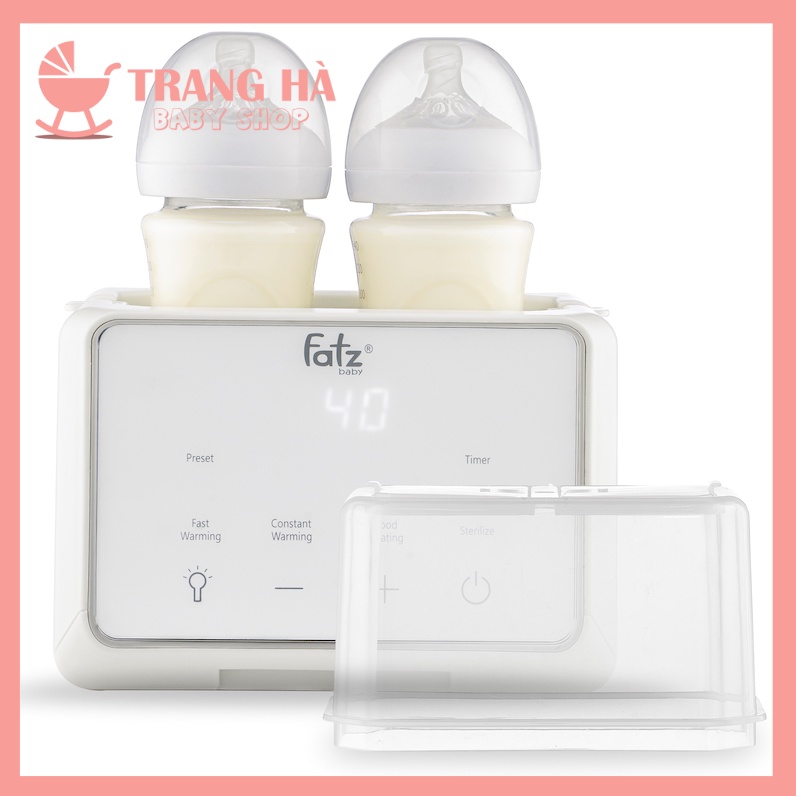 MÁY HÂM SỮA TIỆT TRÙNG 2 BÌNH ĐIỆN TỬ FATZ BABY - DUO 3 PLUS - FB3094TK BẢO HÀNH CHÍNH HÃNG 12 THÁNG