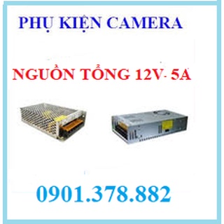Nguồn tổ ong 12V 5A chuyên dùng cho camera và đèn