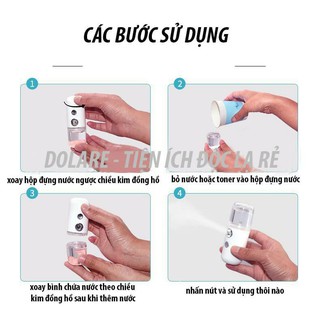 Máy phun sương xông mặt mini NaNo ( M02).