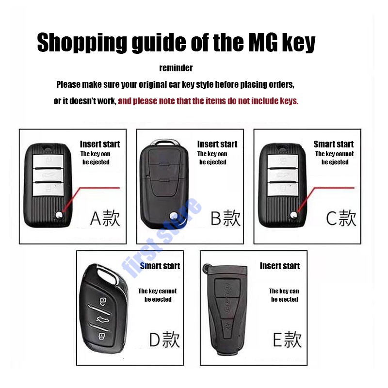 Bao da đựng chìa khóa điều khiển từ xa cho Morris MG ZS HS GS mg3 mg5 mg6 MG7