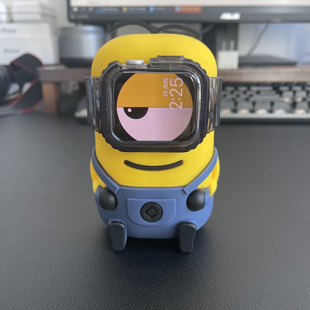 Đế sạc Minion hoạt động với dòng đồng hồ 4/5/6/7 Chân đế dễ thương sáng tạo （Không bao gồm bộ sạc！）