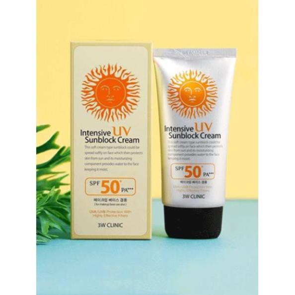 Kem Chống Nắng Hoàn Hảo 3W Clinic Intensive UV Sunblock CreamSPF 50++ (70ml)