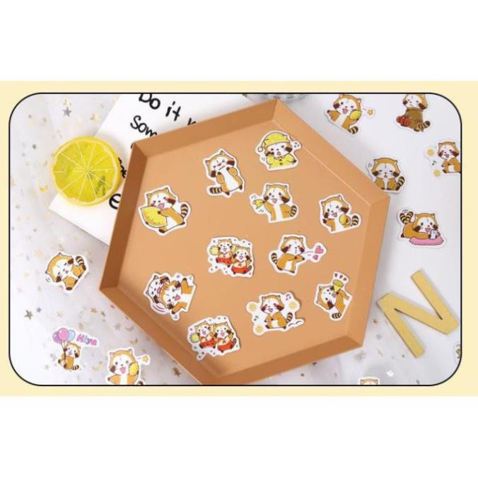 Bộ 44 Sticker Hàn Quốc gấu dán trang trí E33
