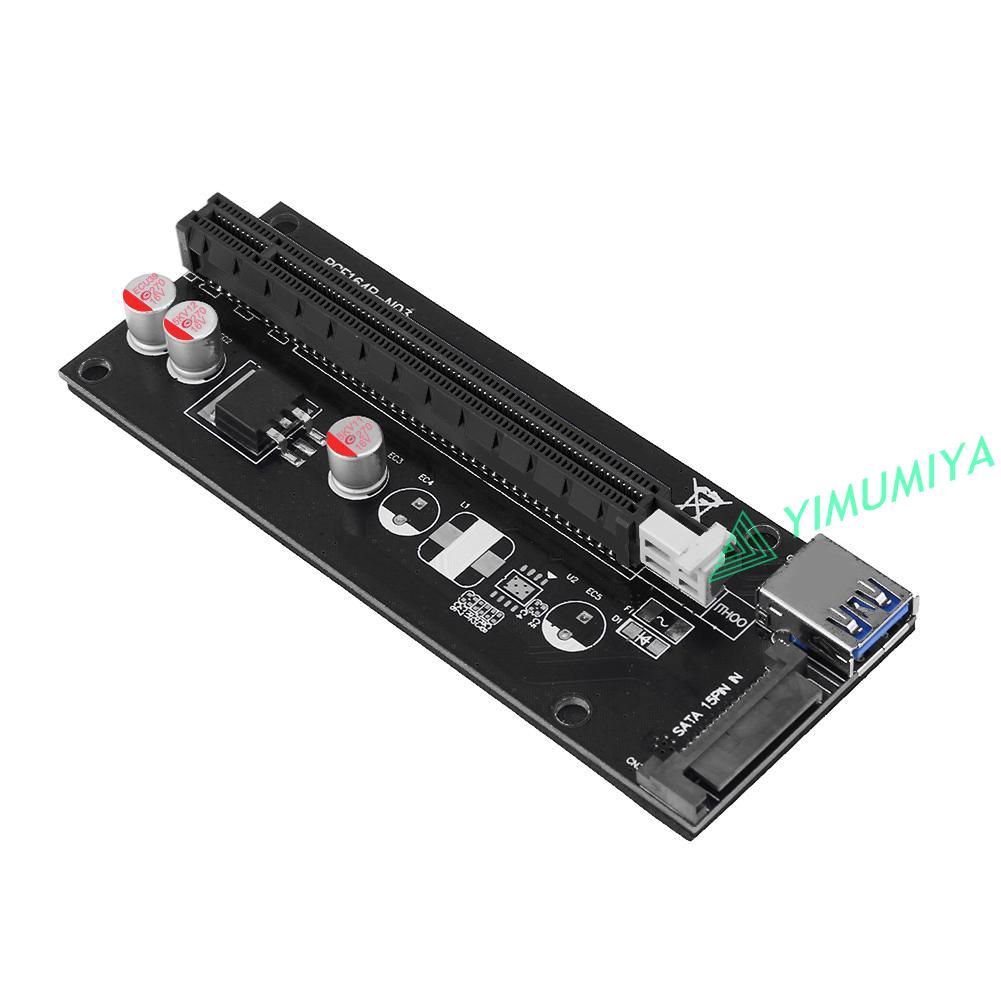 YI VER007S PCI-E 1X to 16X Extender Graphic Card Adapter Mining Cable Kit
