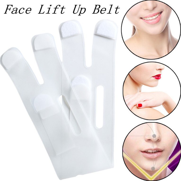 twivnignt Silica Gel Little V-face Bandage Waterproof And Stain-proof V Facial Mask