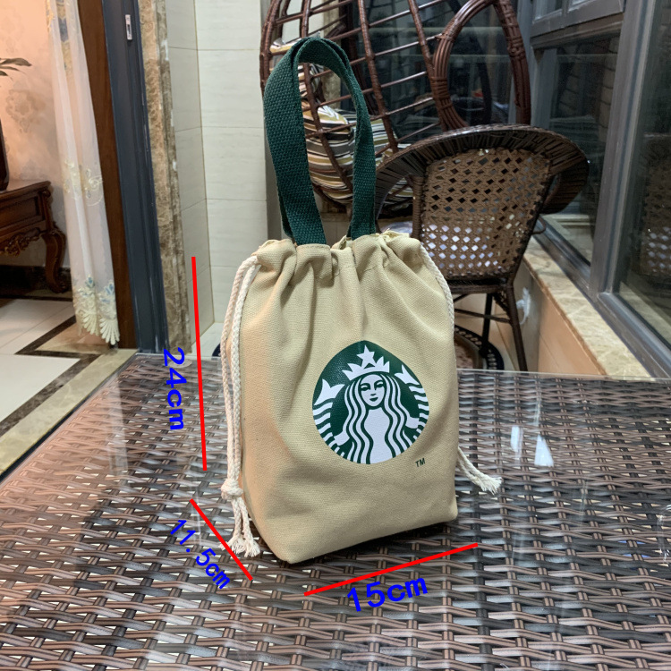 Túi Đựng Hộp Cơm Trưa Dung Tích Lớn Tiện Lợi Starbucks