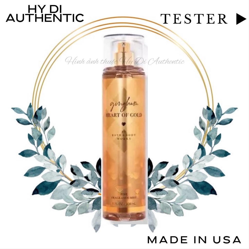GINGHAM HEART OF GOLD - XỊT THƠM DƯỠNG THỂ BATH & BODY WORKS USA