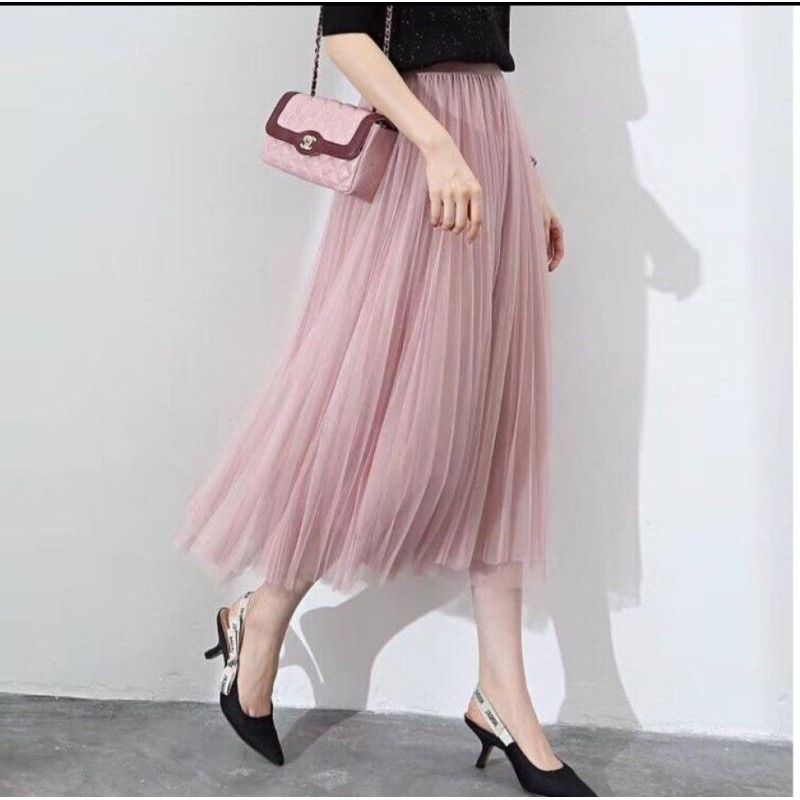 Chân váy von xoè dáng dài ba lớp VL906 loại đẹp | BigBuy360 - bigbuy360.vn