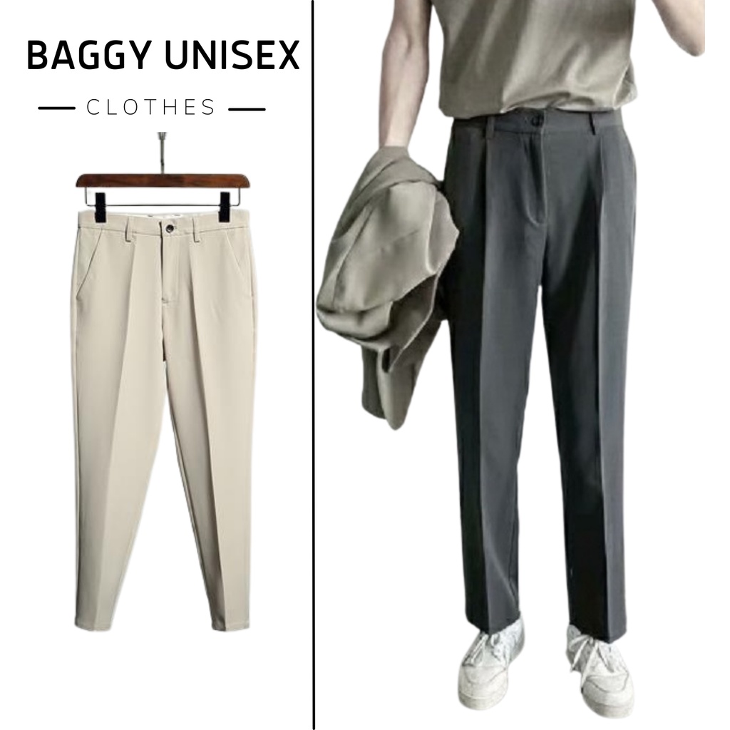 Quần baggy nam BAGGY ống rộng vải Hàn cao cấp, co giãn phân loại tây âu Premium thời trang BAGGY UNISEX