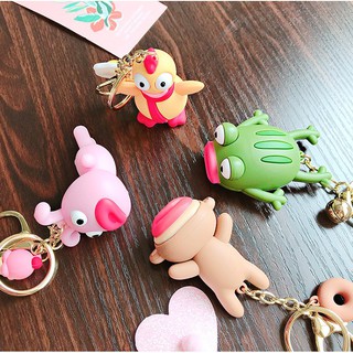 [ CÓ SẴN ] MÓC KHÓA THÚ MÔI DÀY MẶT THỘN <3