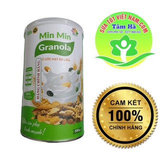 Ngũ Cốc Hạt Min Min Granola Ăn Liền hộp 500g