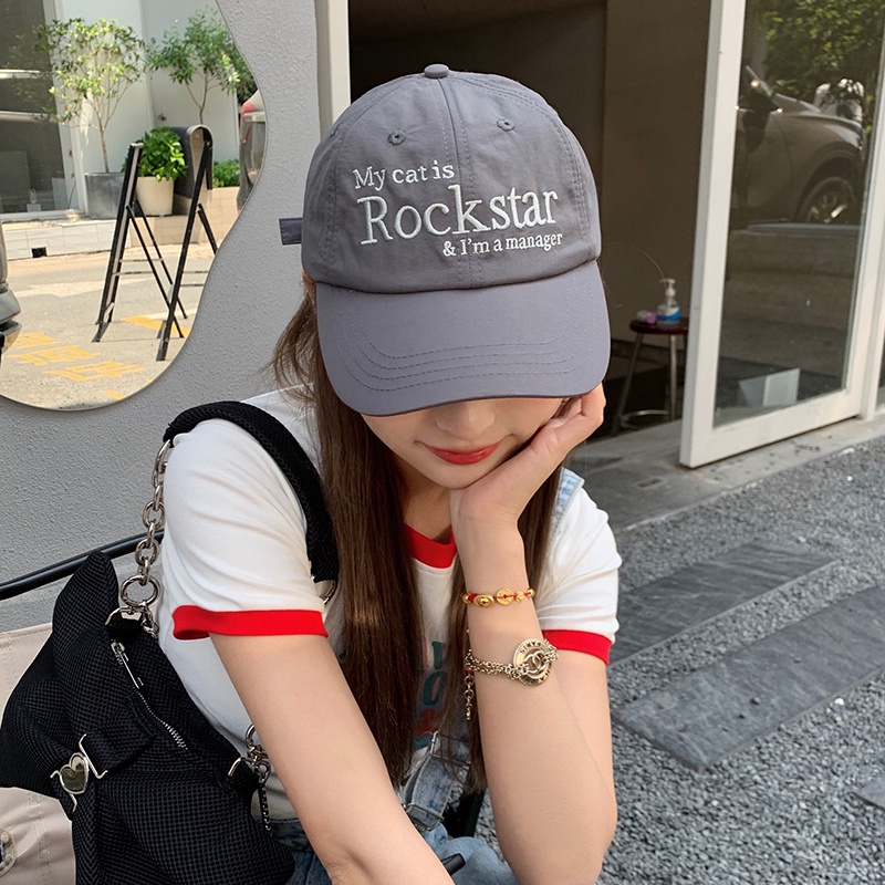 Mũ Lưỡi Trai Mềm Thêu Chữ my catis rockstar 22